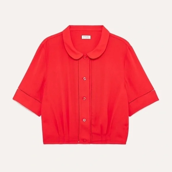 Artizia Sunday Best Sally Blouse In Flame Scarlet - Picture 6 of 6
